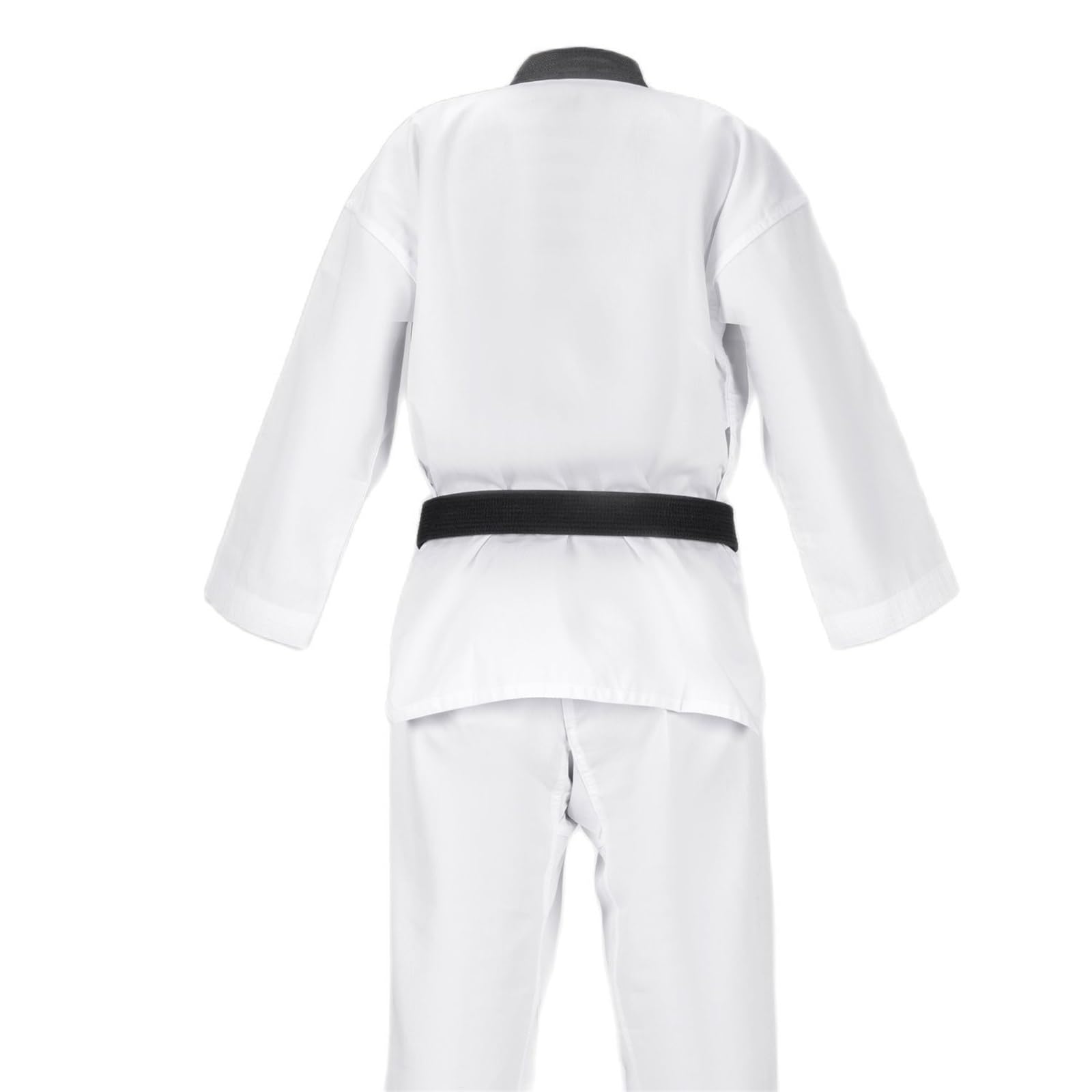 Ropa Uniformes blancos de Taekwondo Karate Judo Dobok Niños Adultos Tamaño Unisex Manga larga Gi Uniforme para Entrenamiento