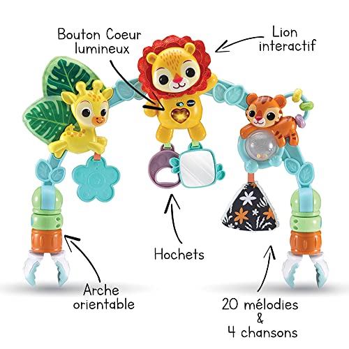 VTech Arche d'Éveil Musicale des Baby Loulous Arche de Poussette 3/ Aches 4 Objets 3 animeaux Piles Version FR - vue 2