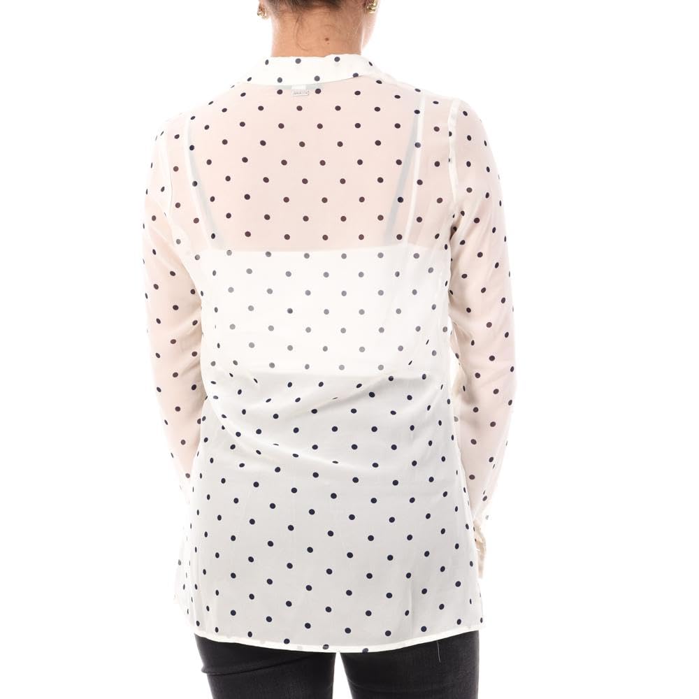 GUESS Camicia Bianca/Nero Donna W1RH09W70Q0