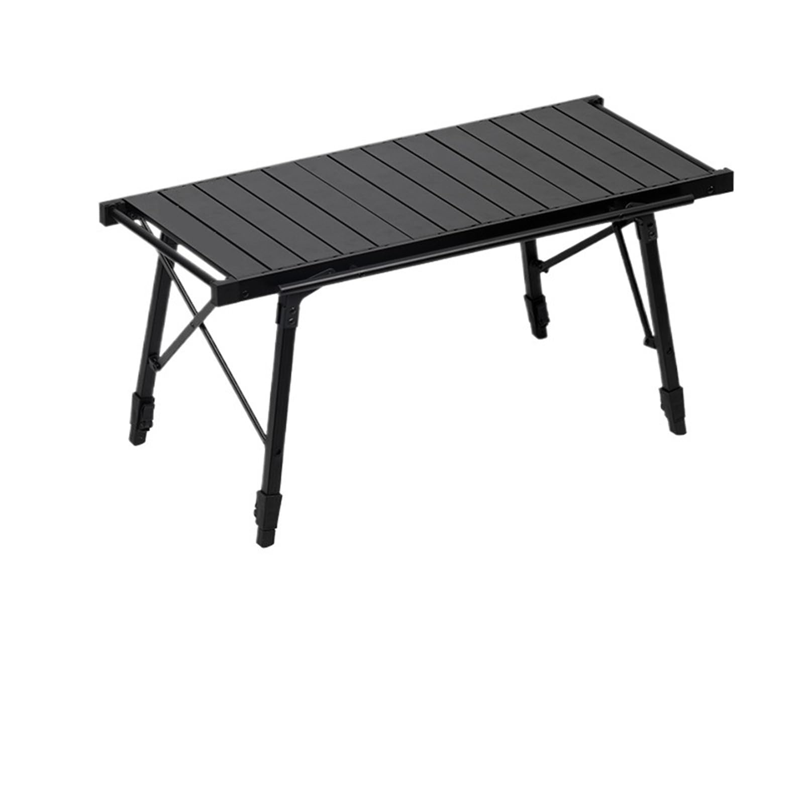 Table de camping ajustable pour ne plus manger sur les genoux
