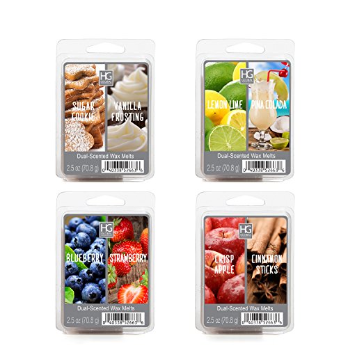 Hosley 10 Ounce Assorted Scent Wax Cubes Melts. Infused with Essential Oils. Ideal Gift Wedding Spa Reiki Meditation O4