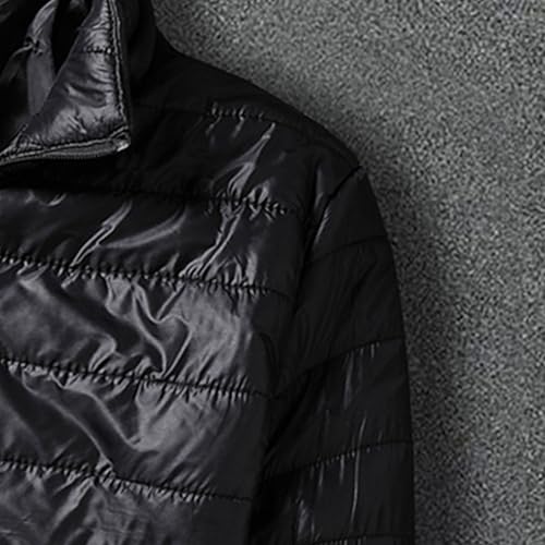 Dgoopd Packable Puffer Jacket Men Lightweight down Jacket Stand Collar Quilted Jacket Full Zip Winter Jacket Thermal Wear3