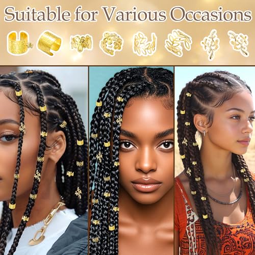 Accesorios de cabello en metal dorado, 40 piezas miniatura 7