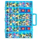 Case Compatible with Akedo Ultimate Arcade Warriors Starter Pack, Toy Storage for Battle Arena Controller & Warrior Collector Mini Battling Action Figures, Holder for Akedo Playset- Blue (Case Only)