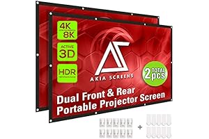 Akia Dual Projector Screen for Outdoor Halloween Festivities