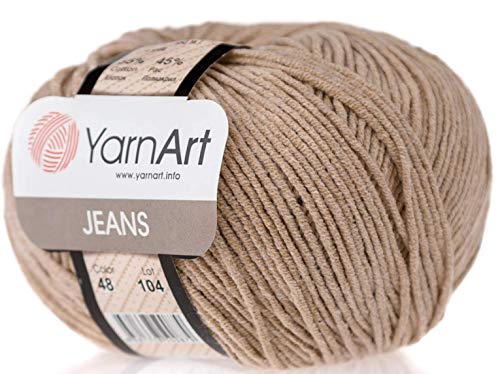 Image of YarnArt Cotton Blend Amigurumi Yarn - Cotton Acrylic Blend Yarn for Knitting & Crochet, Soft & Durable Yarn for Amigurumi, Baby Items and Garments