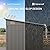 Gizoon 6' x 4' Outdoor Storage Shed with Sliding Doors, Versatile Metal with Anchors, Tool Shed with Transparent Panel Windows, Outdoor Storage Clearance for Backyard, Patio, Garden Dark Gray