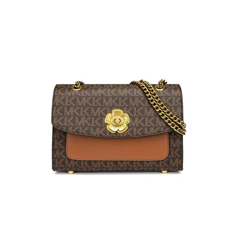 Sac de chef-d'œuvre en cuir marron chic pour femme élégante