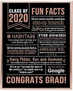 Katie Doodle Rose Gold 2020 Graduation Decorations Party Supplies Centerpiece Gifts for Her