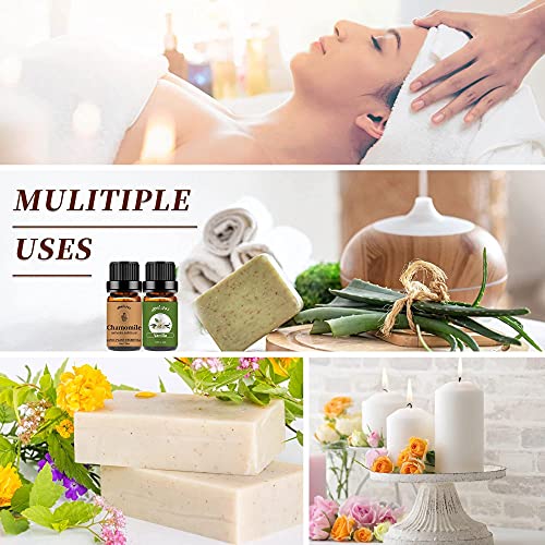 2 Pack Chamomile Essential Oil Vanilla Essential Oil For Diffuser 100% Pure Organic Aromatherapy Vanilla Oils #TOP5