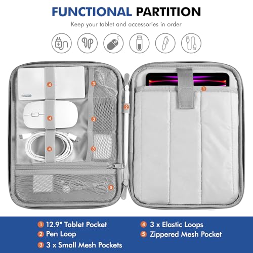 Image of MoKo 13 Inch Tablet Sleeve Carrying Case Padded Protective Bag with Handle
