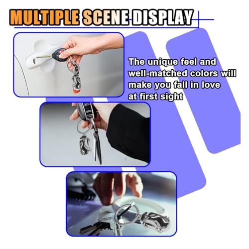 Image of KITUREK 3D F1 Race Car Keychain, Zinc Heavy Duty Racing Model Keychain, Car Key Ring Present for Father Husband Boyfriends (German Car)