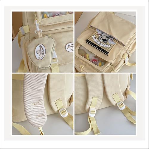 Image of Tinttot 30 Litre, Japanese Korean Style Capybara Niche College Students Light weight School bag Women's Travel Backpack