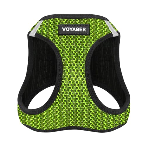 Image of Voyager Step-in Air Dog Vest Harness - Lime Green 2-Tone, X-Large