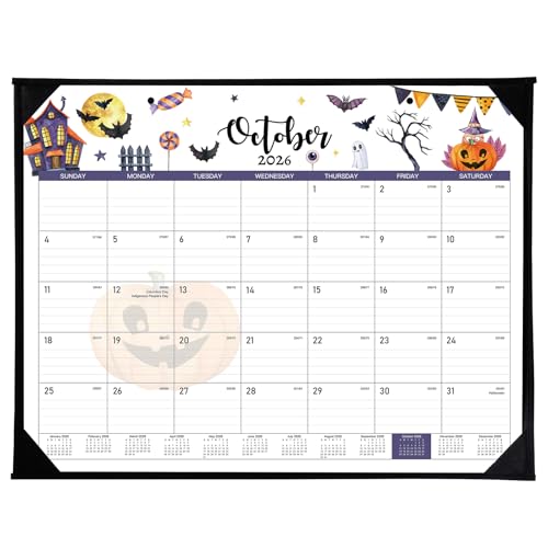 Desk Calendar 2026-2027 - 18 Months Desk Calendar 2026-2027 Large 22 x 17 from July 2026 to December 2027 Calendars with Protect Corner Julian Dates