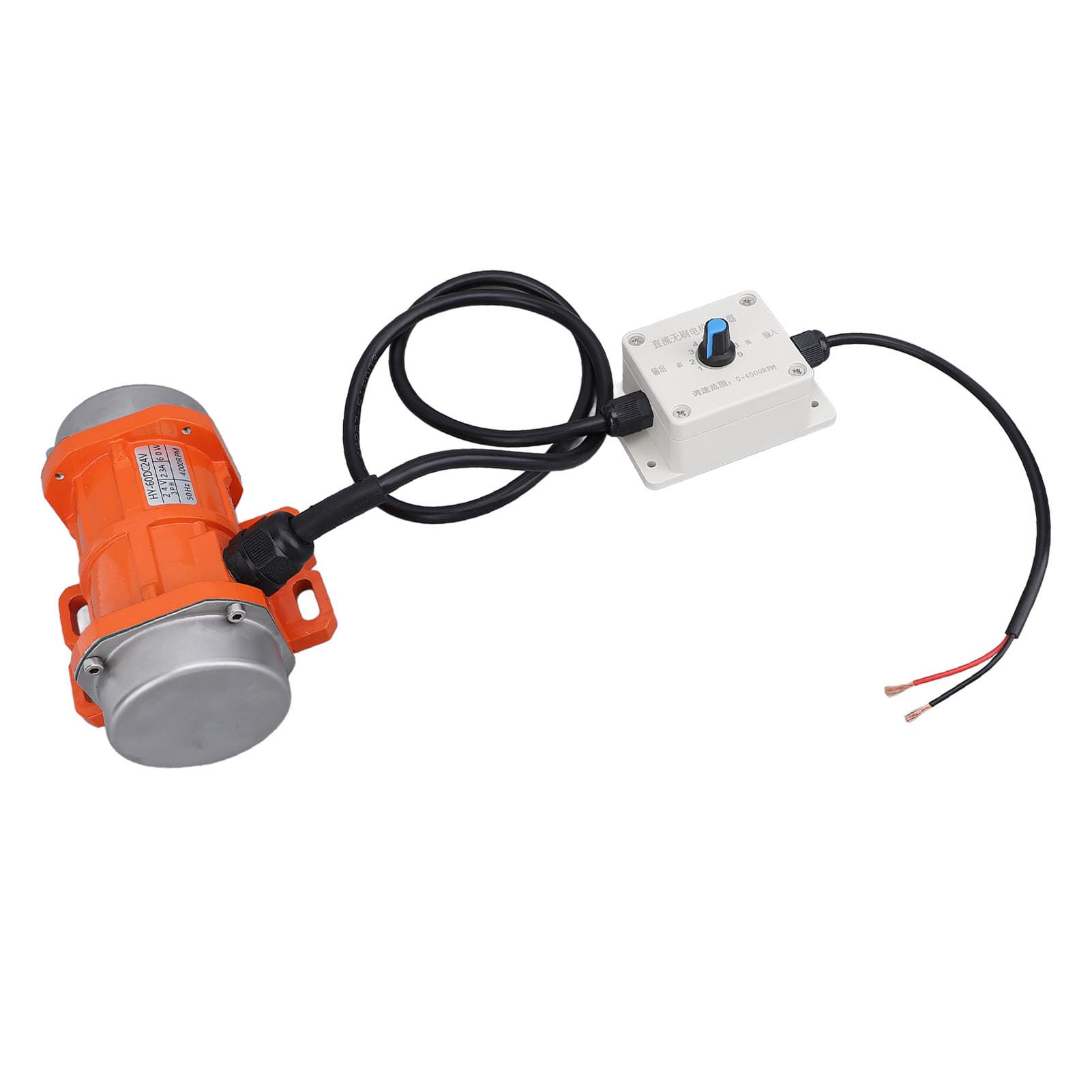 Mini Vibratore per Calcestruzzo Senza Spazzole con velocità Regolabile, Motore di Vibrazione DC24V per Apparecchiature di Verniciatura a Polvere, Dimensioni Compatte e Potenza Elevata (60 W)