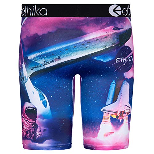 Ethika Men’s Boxer Brief, Knee Length, 4-Way Stretch Performance Underwear with Graphic Prints – Above The Clouds (BLP, L)3