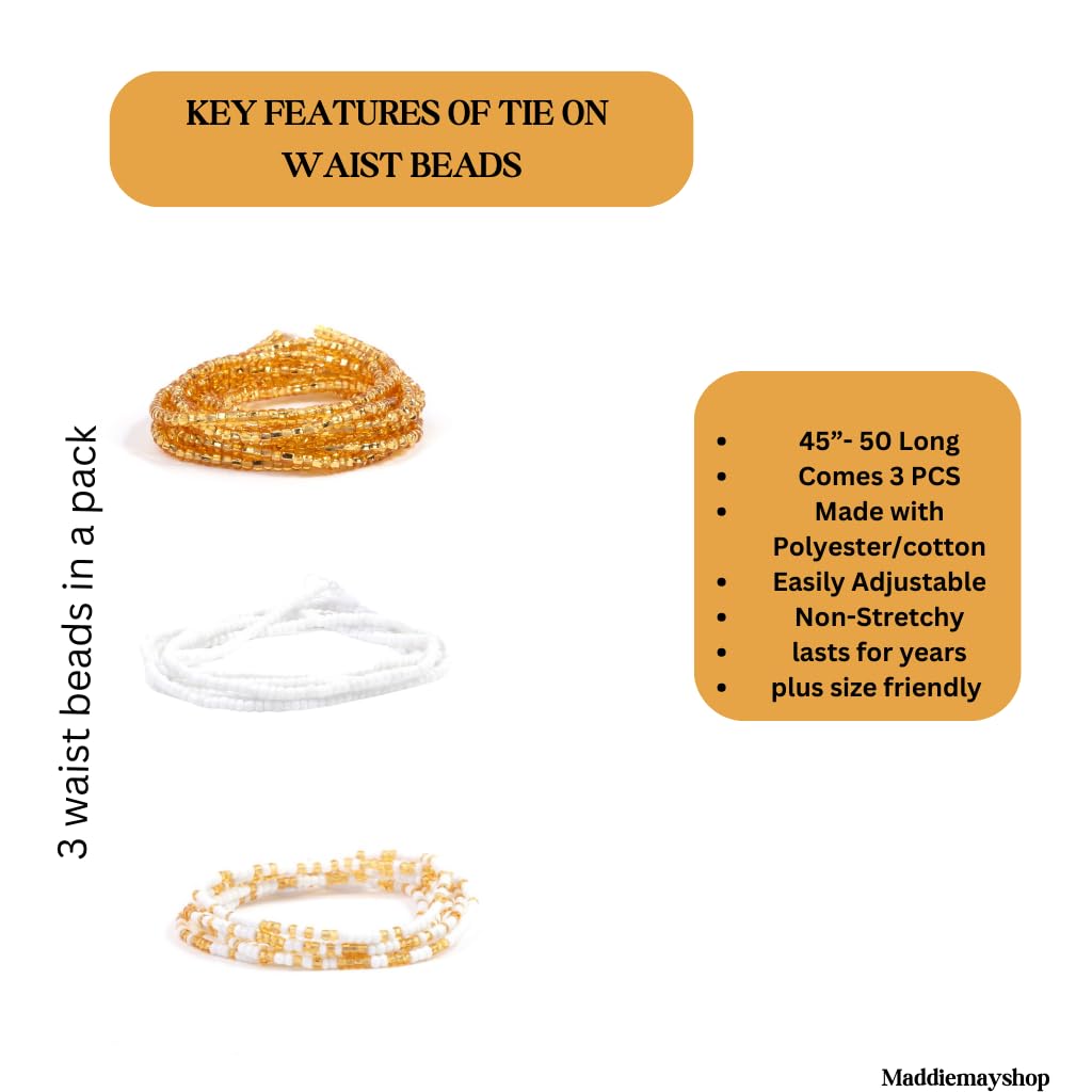 HeadWrap Set with waist bead set Amazon.com: Yinkin 5 Pcs African Jewelry for Women Jamaica  main image 3