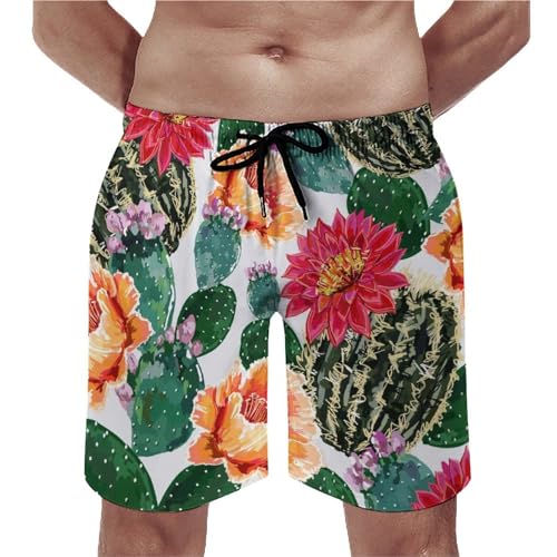 Swim trunk fleurs cactus pour vos journées de plage et de détente estivale