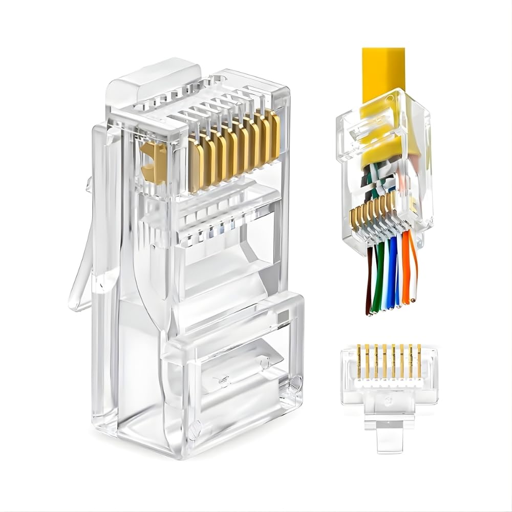 MN6 MN116F Cat6 Jack/20 Adet-EZ YENİ NESİL rj45 konnektör-8P/8C AÇIK UÇLU SOKET/rj45 jack (20)