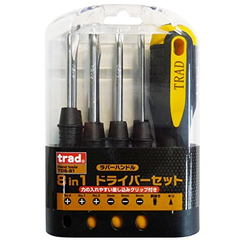 （業務用30セット）TRAD ドライバーセット/作業工具 【8本組】 MGマグネット入り TDS-81 〔業(中古品) Amazon.co.jp: （業務用30セット）TRAD ドライバーセット/作業工具 【8