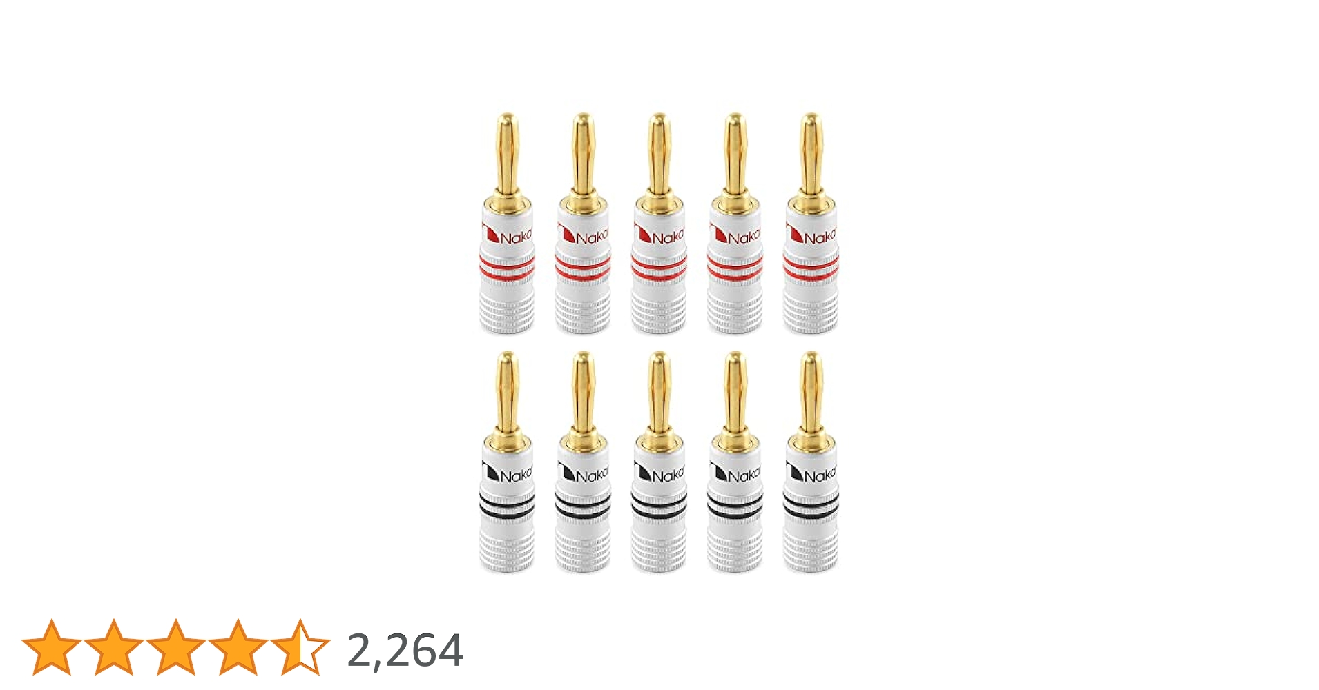 Amazon | Nakamichi バナナプラグ banana plugs 24K金メッキ