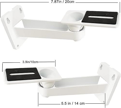 Miniatura 5 de 2-Be-Best Soporte de pared para mini proyector, ángulo mejorado, longitud de montaje de proyector ajustable de 7.9 pulgadas, rotación de 360,
