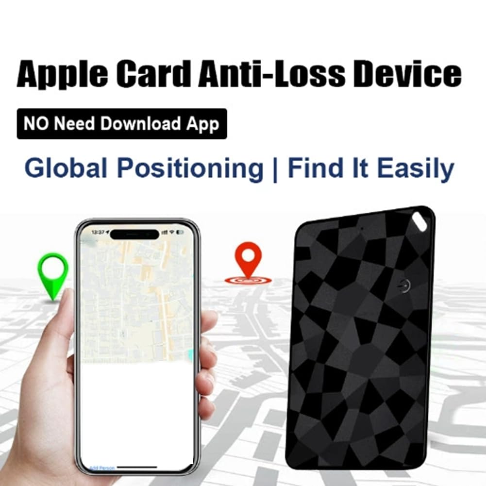 HWIREUIGT Wireless GPS Tracker Card per/Android Trova il localizzatore ultra sottile per chiavi animali domestici bagagli portafoglio ricarica wireless