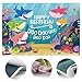 GYA Cartoon Cute Shark Happy Birthday Theme Backdrop for Photography Under The Sea Birthday Party Background Baby Shower Kids Party Newborn Child Family Portrait Studio Props 5x3ft