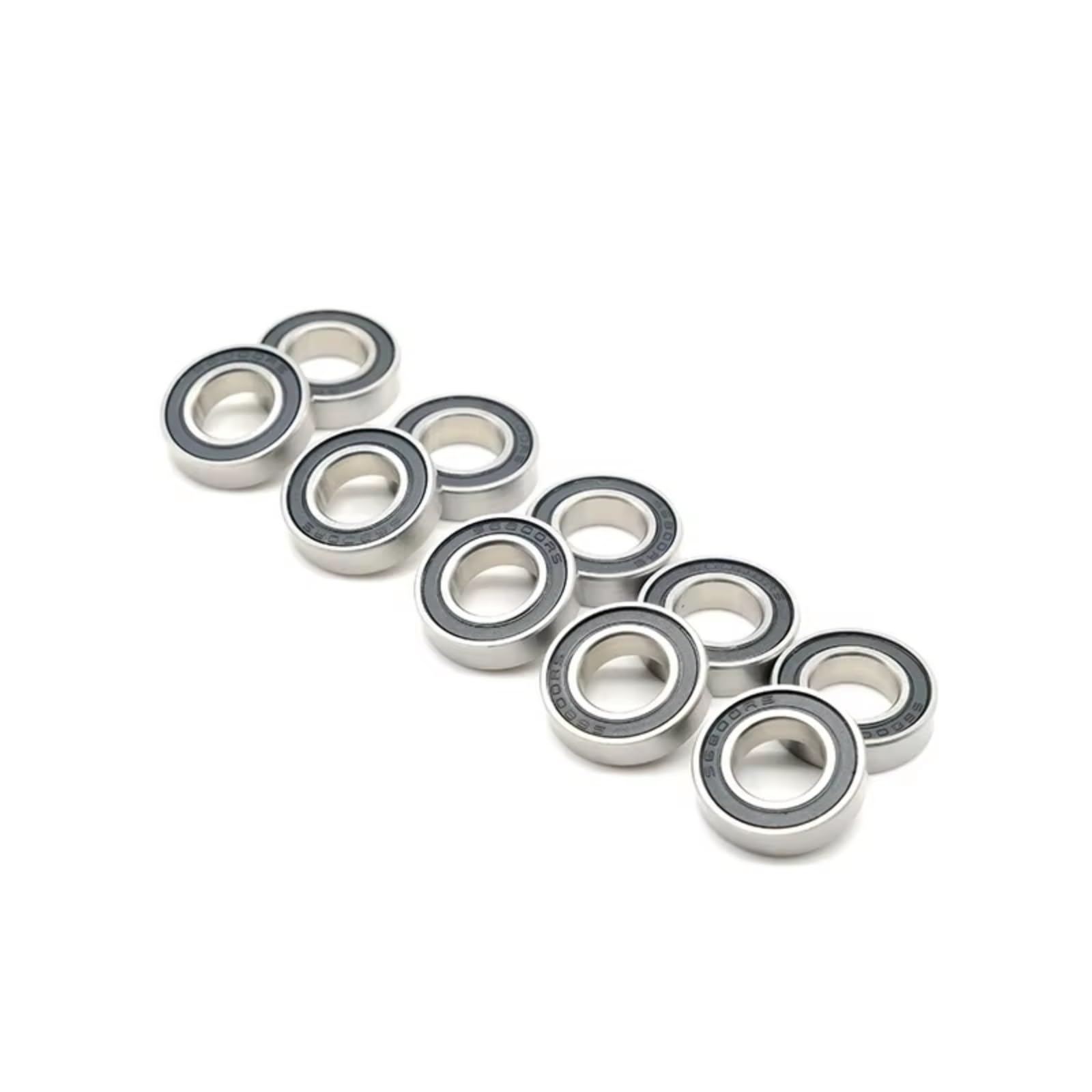 Cojinetes Maquetas Rc ABEC-7 61702 6702 63702 6702RS 10 Unidades Rodamientos Bolas Acero Cromado 15X21X4 Mm Con Sello Goma Negra Accesorio Modelo