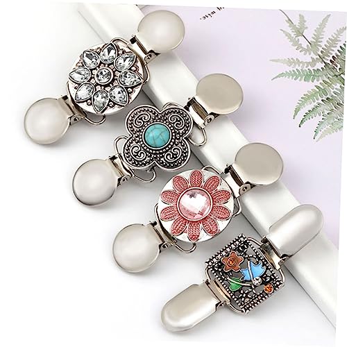 GALPADA 4 Pcs Clipe De Suéter Clipes De Guarda De Suéter Broche Clipes De Suéter Para Roupas Feminin