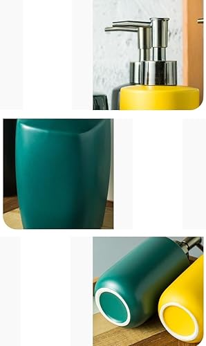 Miniatura 4 de Dispensadores de jabón Dispensador de jabón Retro Loción Prensa Botella Dispensador de jabón de manos Champú Gel de ducha Botella de cerámica