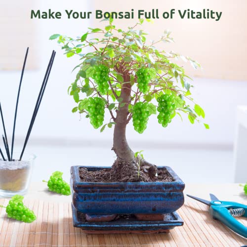 Justdolife Artificial Grapes-12 Bunches Fake Fruit Artificial Green Grapes Clusters With Fake Leaves Grapevine Garland Lifelike Decorative Grape Vines For Wine Decor Bonsai Wedding Party Home Garden #TOP1