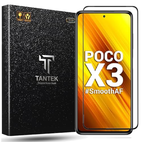 Image of TitanGuard Tempered Glass Screen Protector Guard for Xiaomi Poco X3 / Poco X3 Pro - 9H Hardness, Military Grade, Anti-Static, Easy Installation Kit - 1 PACK