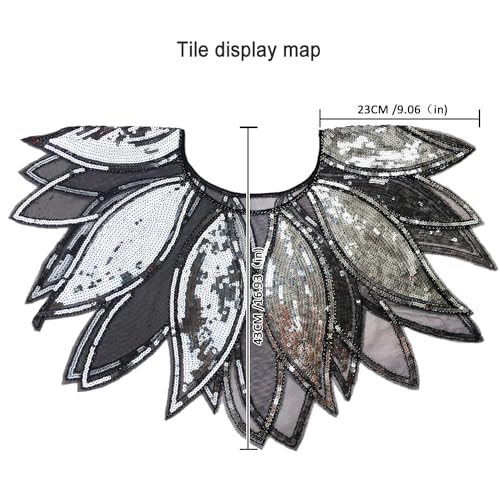 Katutude Women's 1920s Sequin Beaded Flapper Cover Up Evening Wedding Party Bridal Gatsby Shawl2