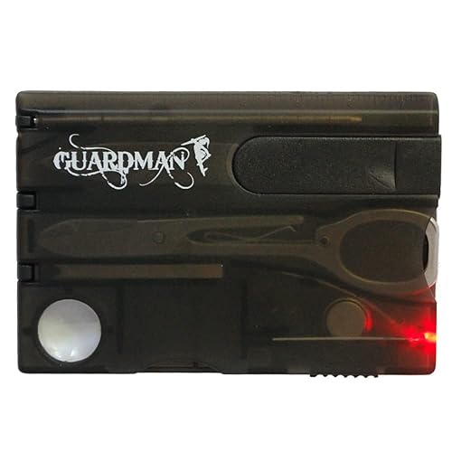 Miniatura 5 de Guardman Herramienta de tarjeta de crédito, tarjeta con cuchillo de supervivencia con luz LED, kit de herramienta de bolsillo, regalo de cumpleaños