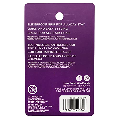 image for Goody Classics Mini Claw Clips - 42-Pack, Assorted Colors - For All Ha