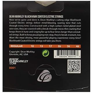 DEAN MARKLEY BLACKHAWK COATED E STRINGS REGULAR 10-46 - Les Beatles, Paul McCartney, John Lennon, RIngo Starr, George Harrison DEAN MARKLEY BLACKHAWK COATED E STRINGS REGULAR 10-46 – Image 2