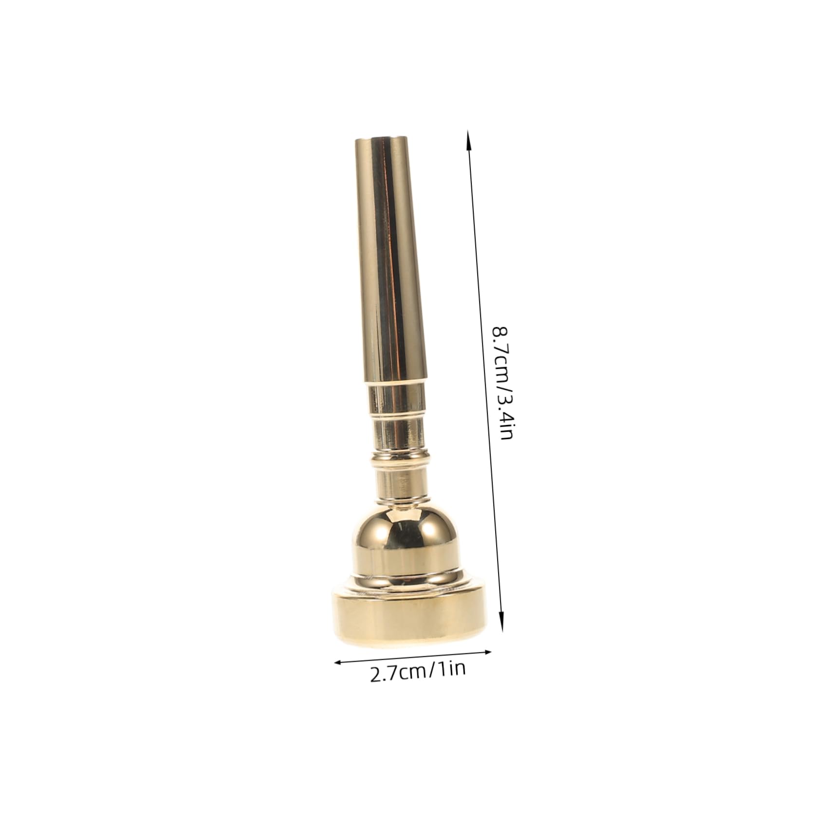 Sosoport Trumpet Accessory Cornet Mouthpiece Lightweight Metal for School Events and Performances