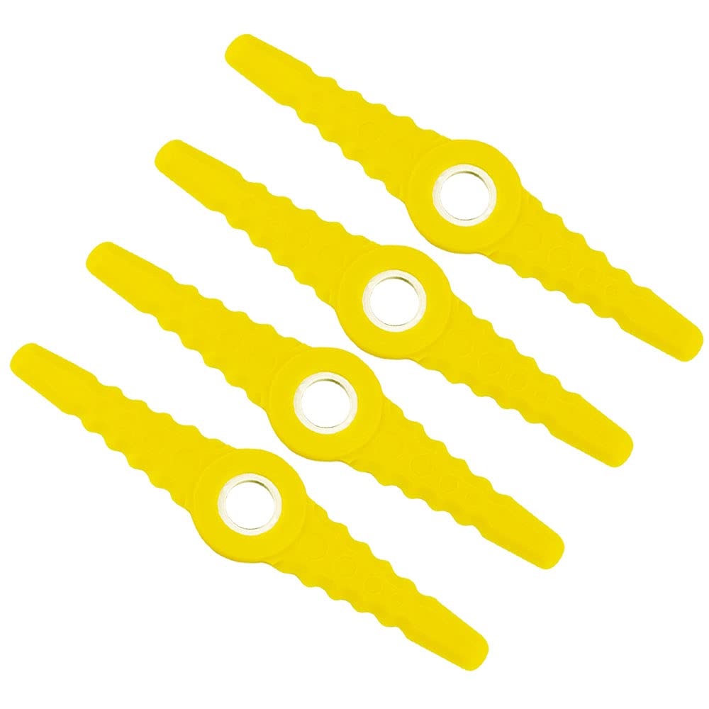 SnowBear 4Pack SB601RB Blade Sharp Blade Compatible with ElectricTrimmerEdger Blade for SB600E,SB601E and SB602E,Yellow
