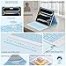 FUWANG Keyboard Case for iPad Pro 13 inch (M5/M4) 2025/2024, Magnetic Detachable Colorful Keys for iPad Pro 13 inch Case with Keyboard, Folio Case for iPad pro 13'' M5/M4 with Pencil Holder - Blue