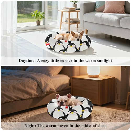 Lit d'hiver pour chien pingouin de taille M lavable - 5
