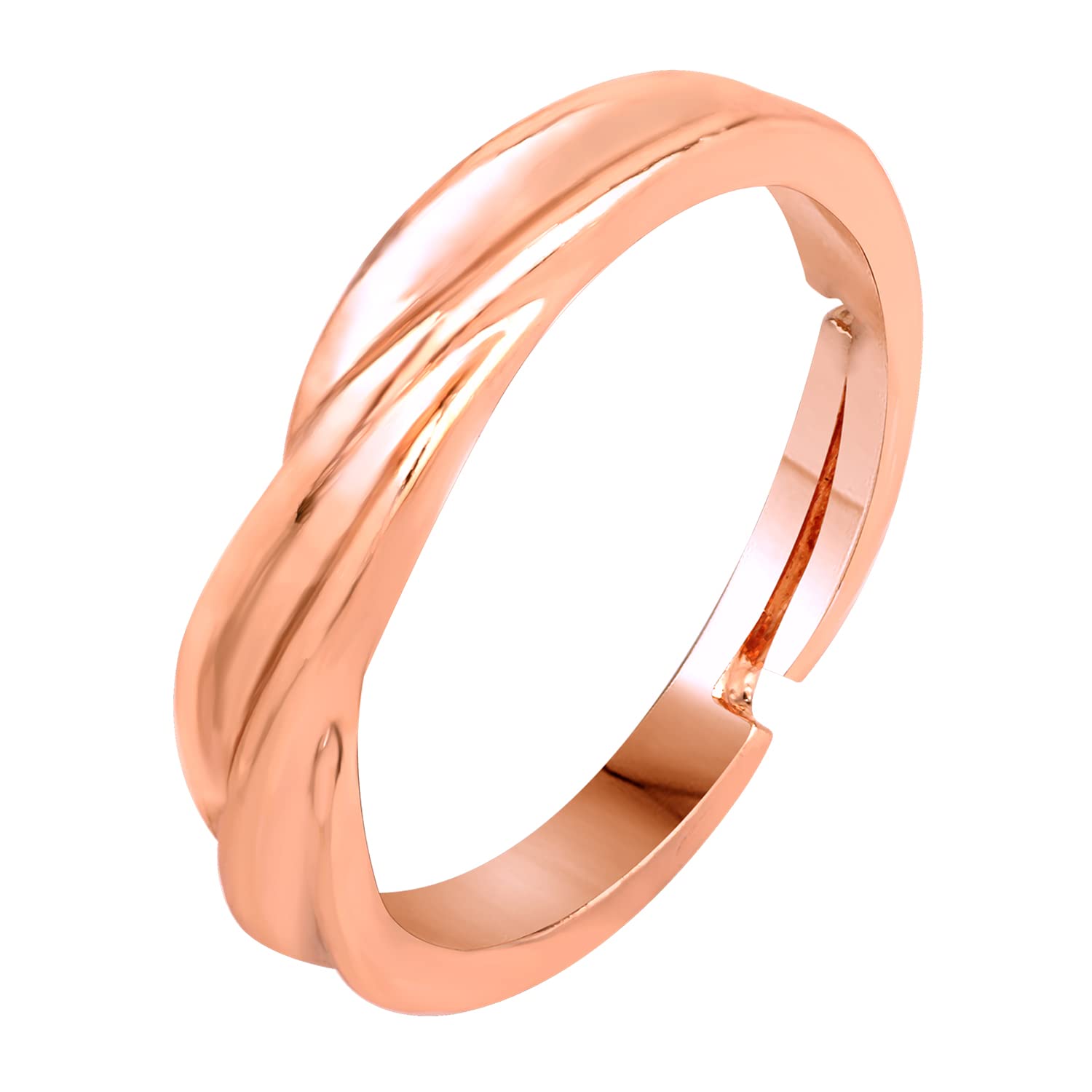 Mahi Rose Gold Plated Proposal Adjustable Finger Ring for Mens (FR1103155Z) (B0B9JM8NPL) Amazon Price History, Amazon Price Tracker