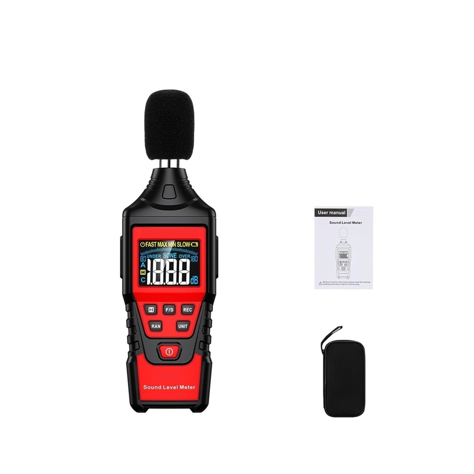 GHKryD decibel meter, Digital Sound Level Meter Noise Tester with USB Data Connection, Decibel Monitor & Detector