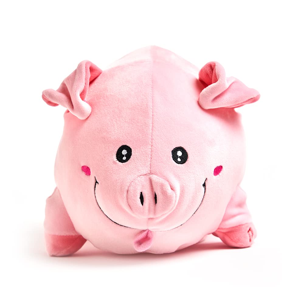 Cuddle Barn - Jiggly Wigglies Piggy | Animated Interactive Stuffed Animal Pig Plush Toy Game Plays Pop Goes The Weasel and Comes with Cards, 11 inches