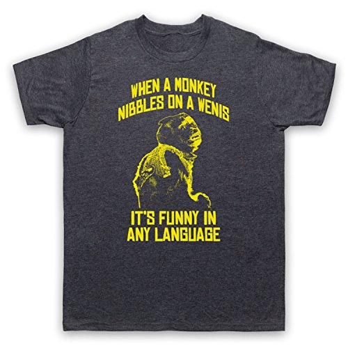 Hangover Monkey Nibbles A Wenis t-shirt comédie film haut graphique coton