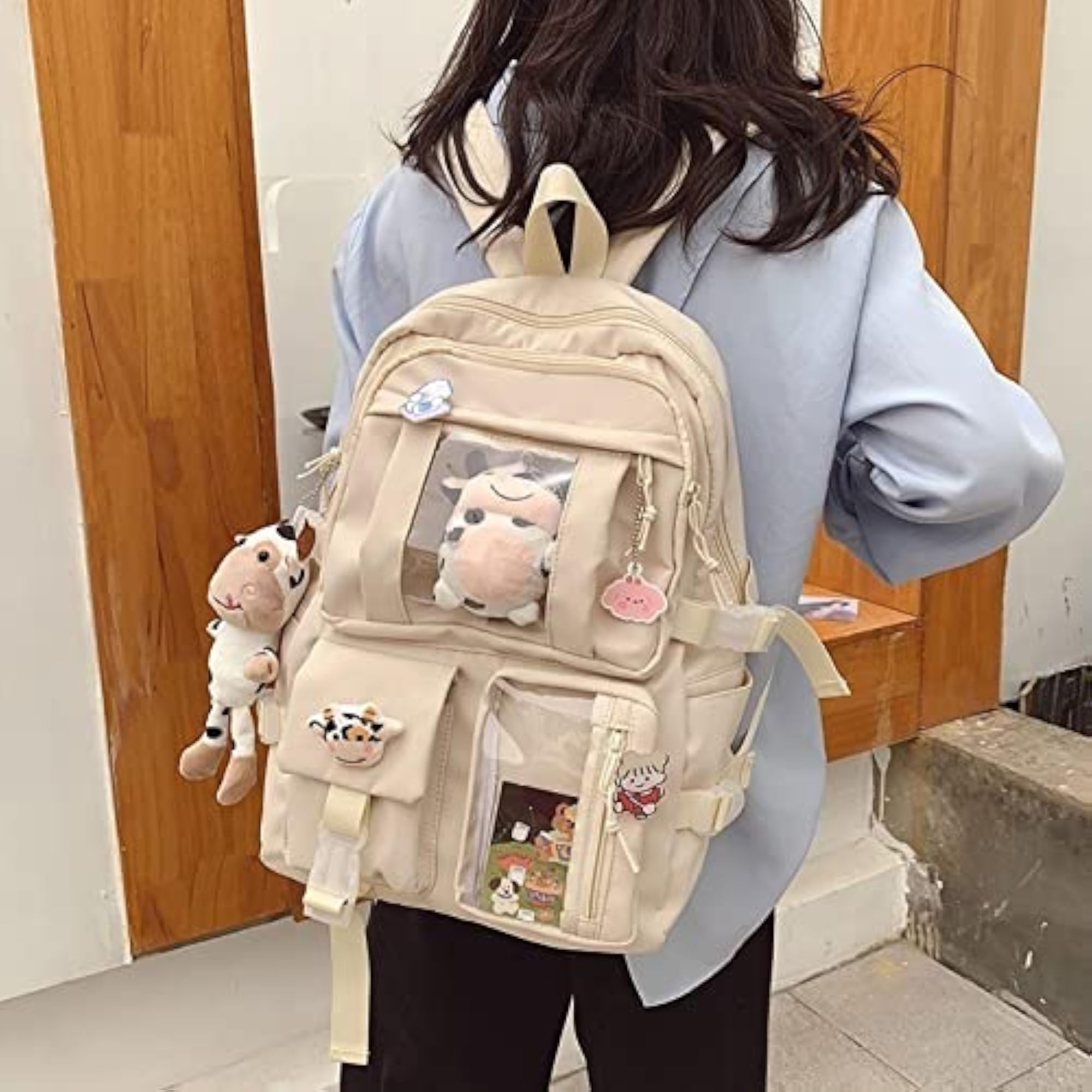 Ladies Waterproof Nylon Large Capacity School Backpack