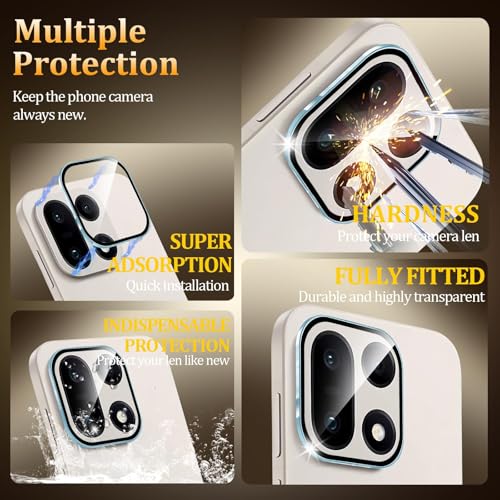 Image of 4youquality Camera Lens Protector for OnePlus 15 Blue Camera Lens Protector Ring | HD Clear Scratch Resistant Rear Camera Guard | Case Friendly
