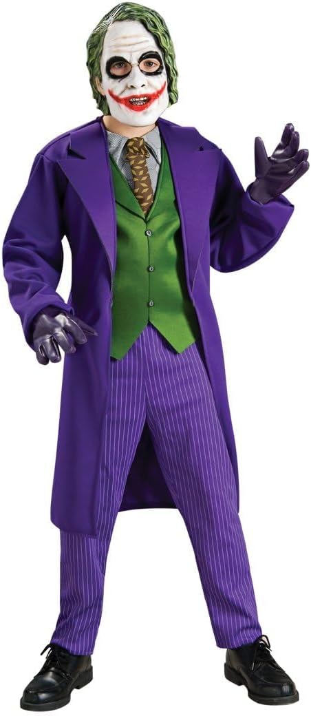 Rubie's Official DC Comics Joker Deluxe Child's Costume, Batman Super Villain