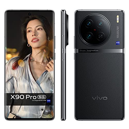 vivo X90 Pro 5G スマートフォン、12 + 256 GB、50 MP ZEISS トリプルカメラ、デュアルフラッグシップチップ、120 W 高速充電、4870 mAh バッテリー、eSIM Android 携帯電話、6.78 インチ FHD+ AMOLED スクリーン